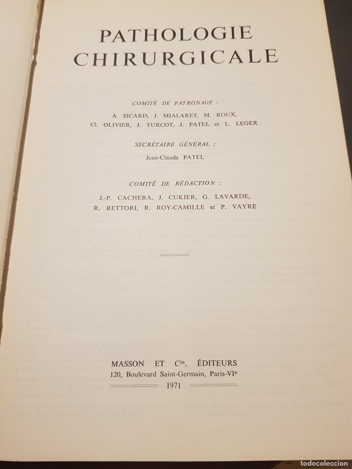 Libros antiguos: Pathologie chirurgicale - Foto 2