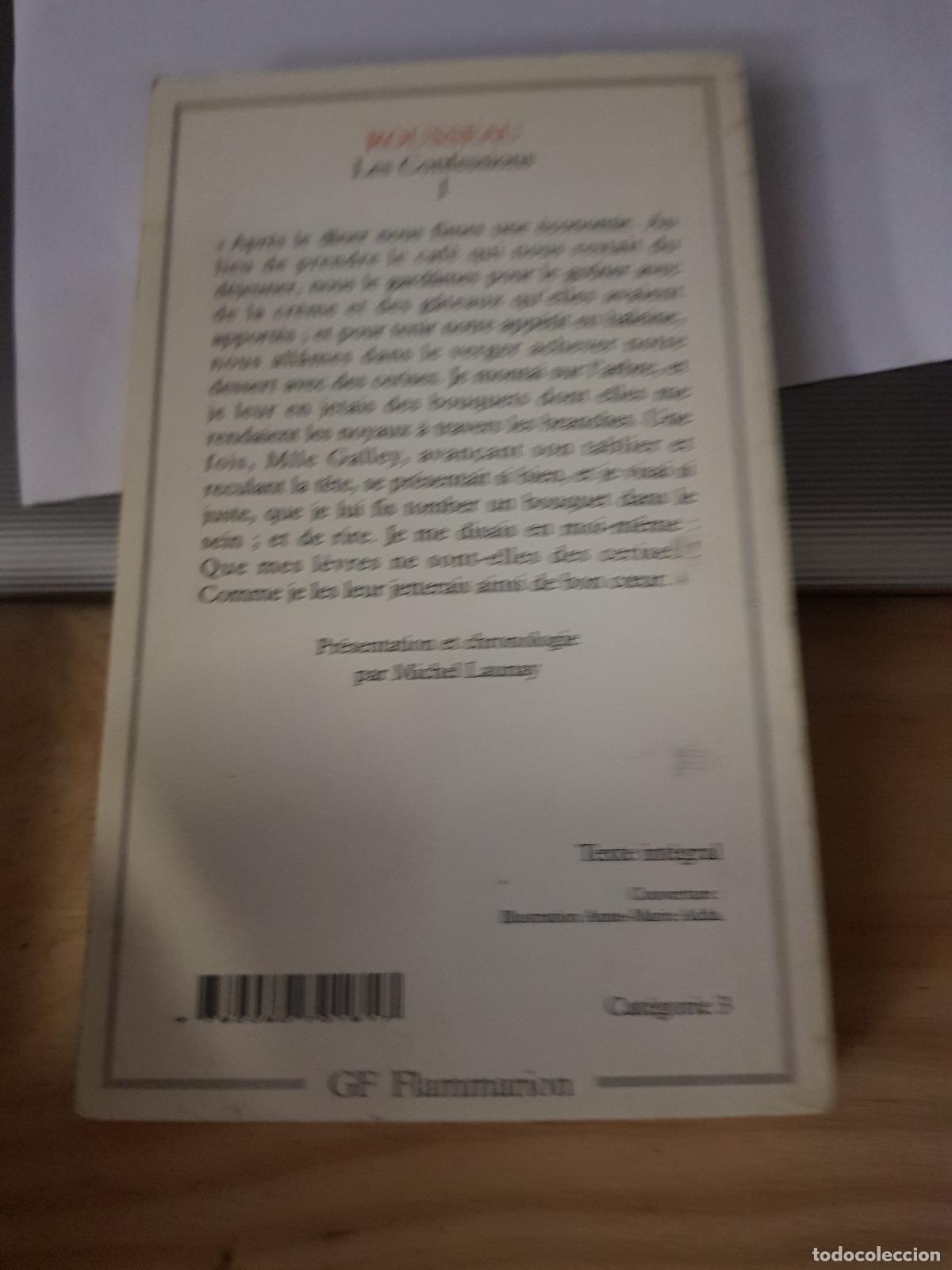 Libros antiguos: Les confessions I - Rousseau - Foto 2