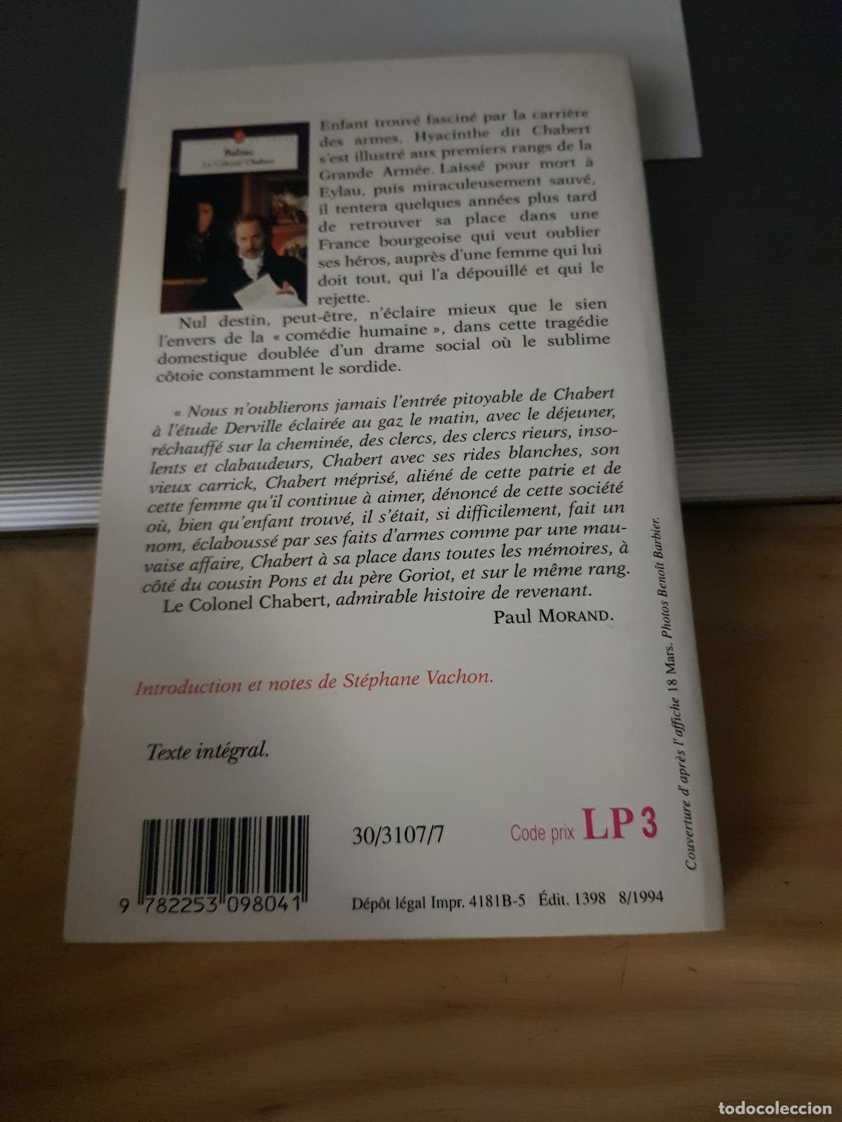 Libros antiguos: Le Colonel Chabert - Balzac - Foto 4