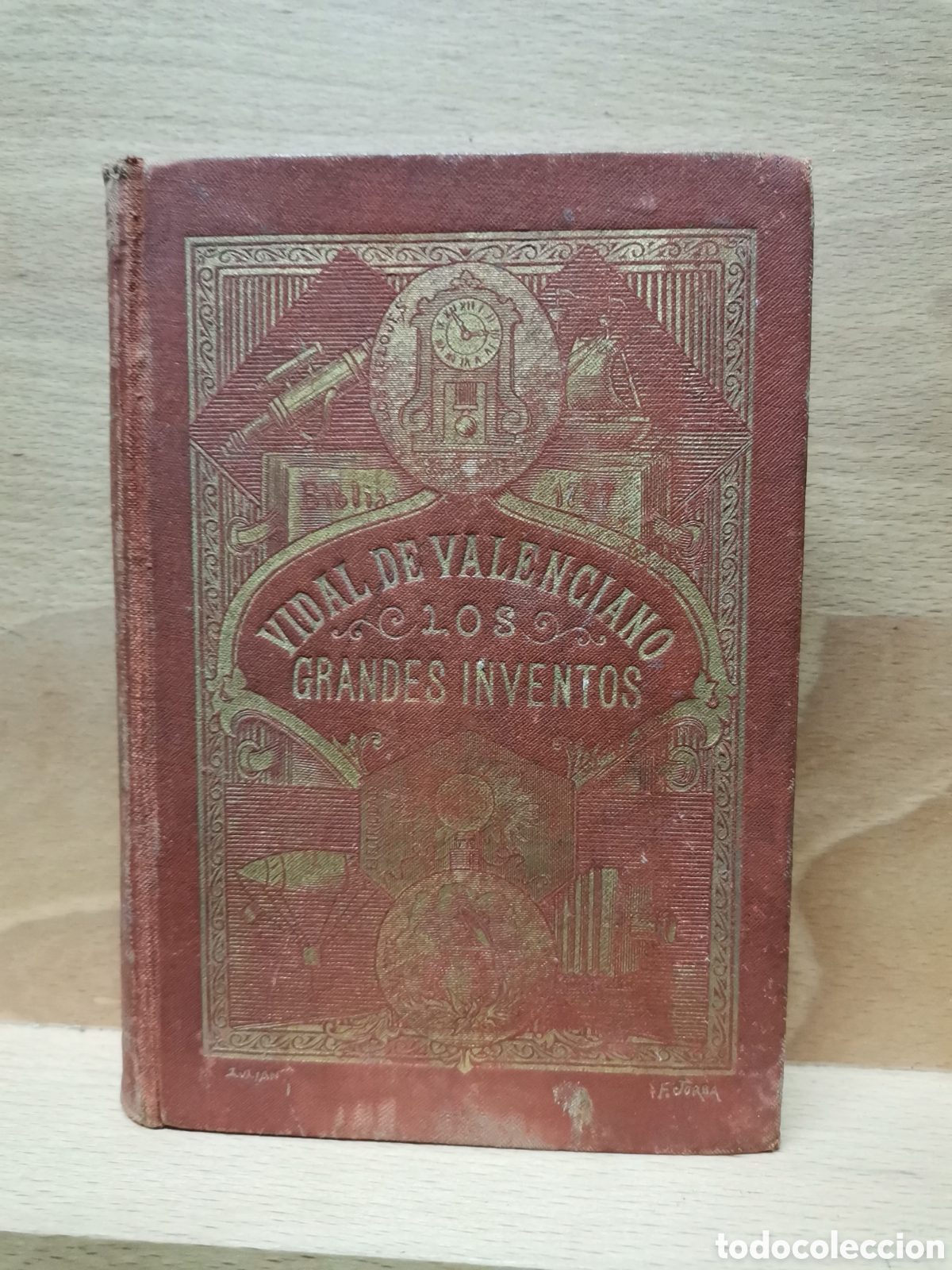 Libros antiguos: Los grandes inventos vidal de valenciano - Foto 1