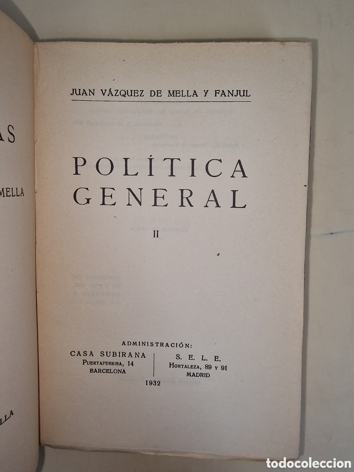 Libros antiguos: Pol&iacute;tica General - Foto 4