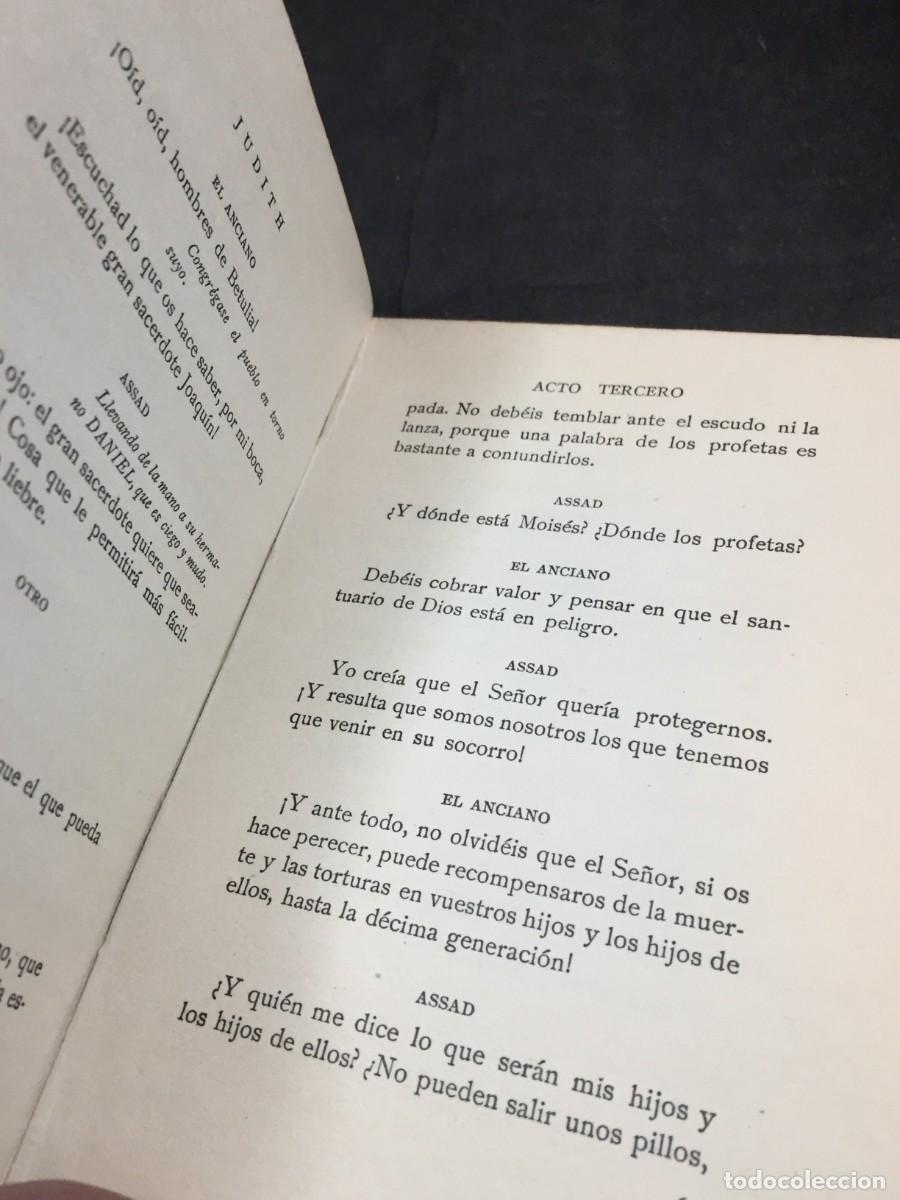 Libros antiguos: FRIEDRICH HEBBEL. JUDITH. ATENEA, 1918 - Foto 7