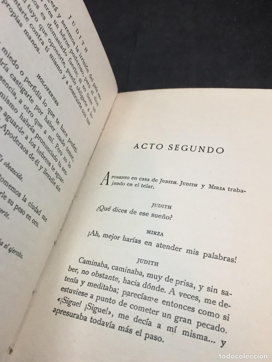 Libros antiguos: FRIEDRICH HEBBEL. JUDITH. ATENEA, 1918 - Foto 9