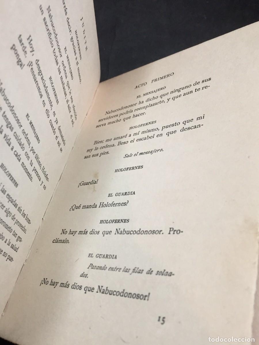Libros antiguos: FRIEDRICH HEBBEL. JUDITH. ATENEA, 1918 - Foto 10