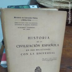 Libros antiguos: HISTORIA DE LA CIVILIZACIÓN ESPAÑOLA. 1928. L.32192