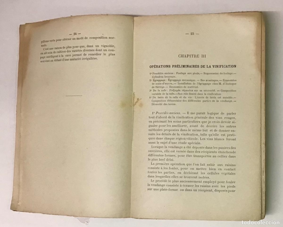 Libros antiguos: PROC&Eacute;D&Eacute;S MODERNES DE VINIFICATION. - COSTE-FLORET, P. - Foto 3