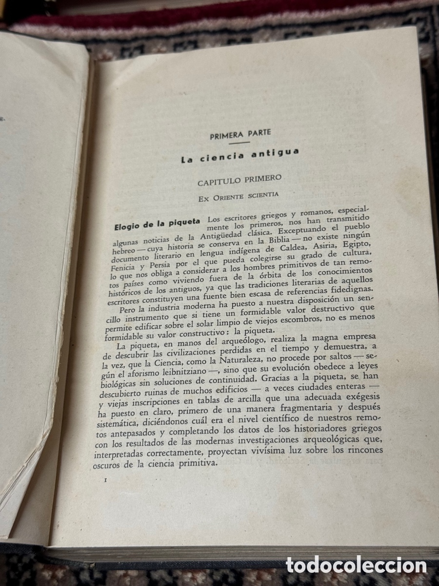 Libros antiguos: Historia de la ciencia Francisco Vera Joaqu&iacute;n Gil - Foto 4