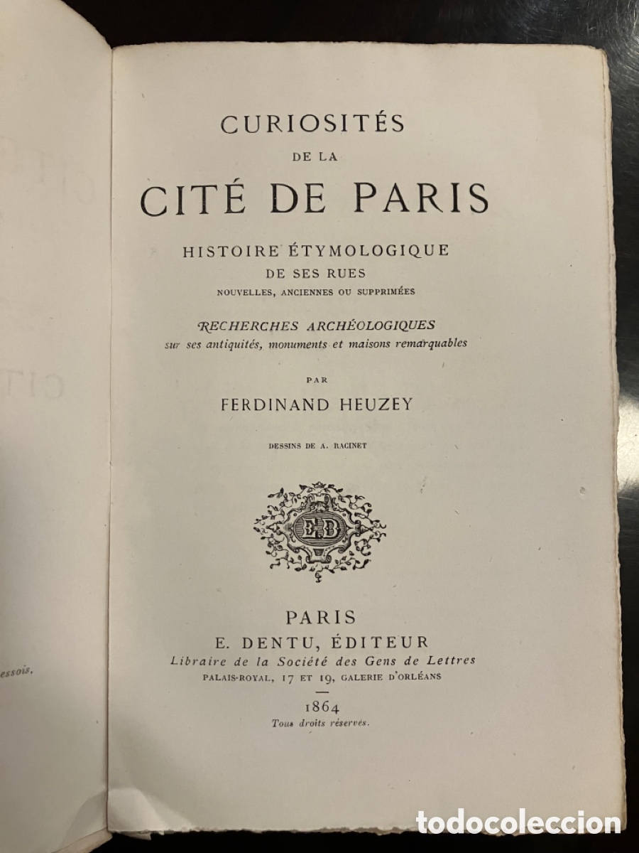 Libros antiguos: Paris - Foto 2
