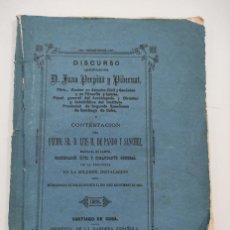 Libros antiguos: 1882 IMPRENTA DE LA BANDERA ESPAÑOLA - SANTIAGO DE CUBA -LUI M. DE PANDO Y SANCHEZ - JUAN PERPIÑA Y
