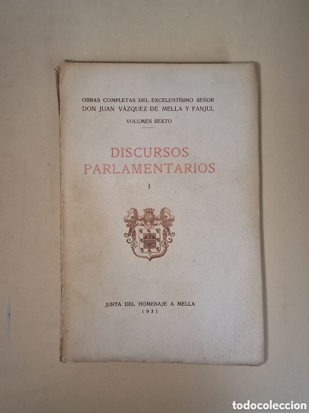 Libros antiguos: Discursos Parlamentarios - Foto 2