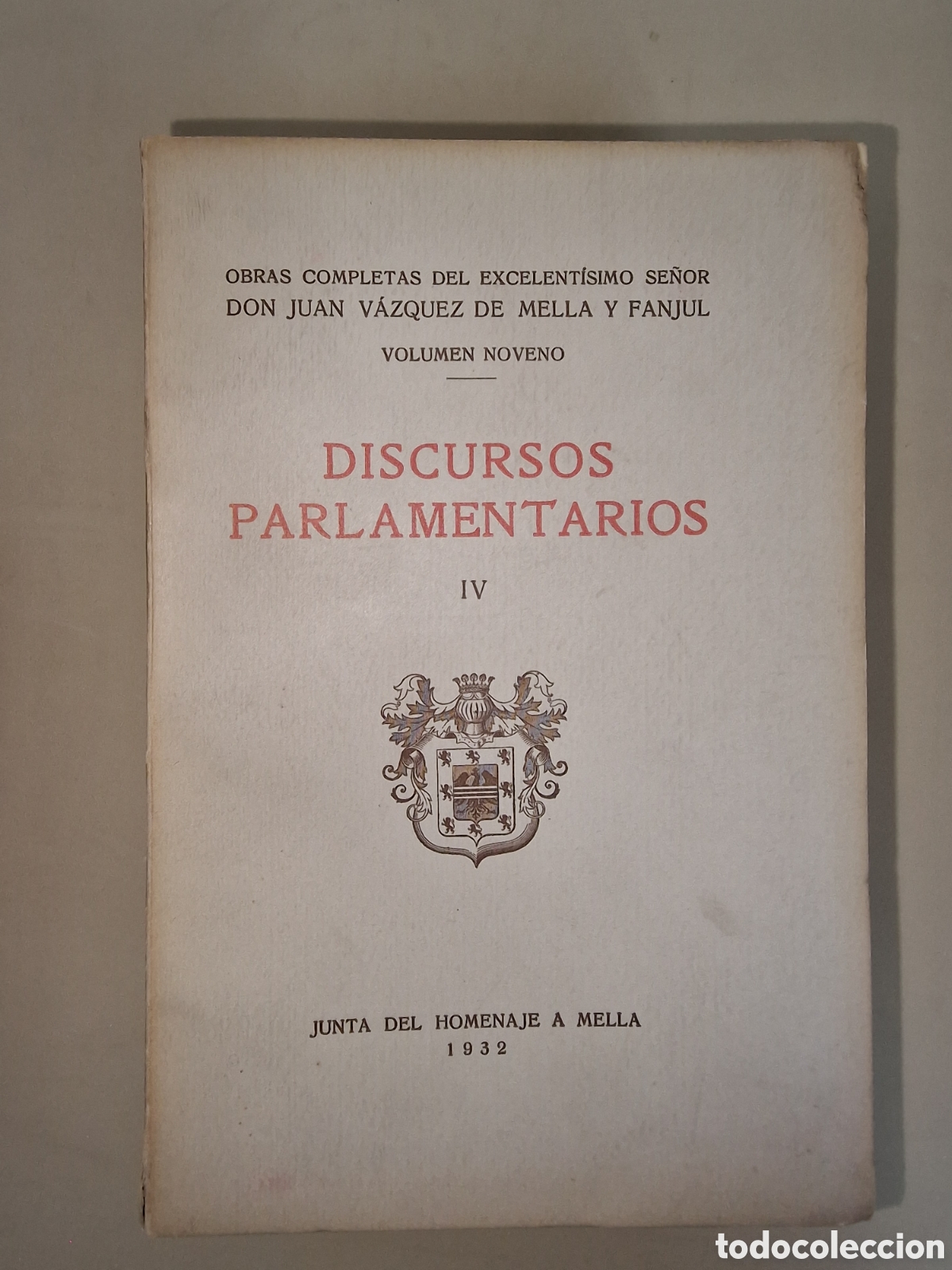 Libros antiguos: Discursos Parlamentarios - Foto 4