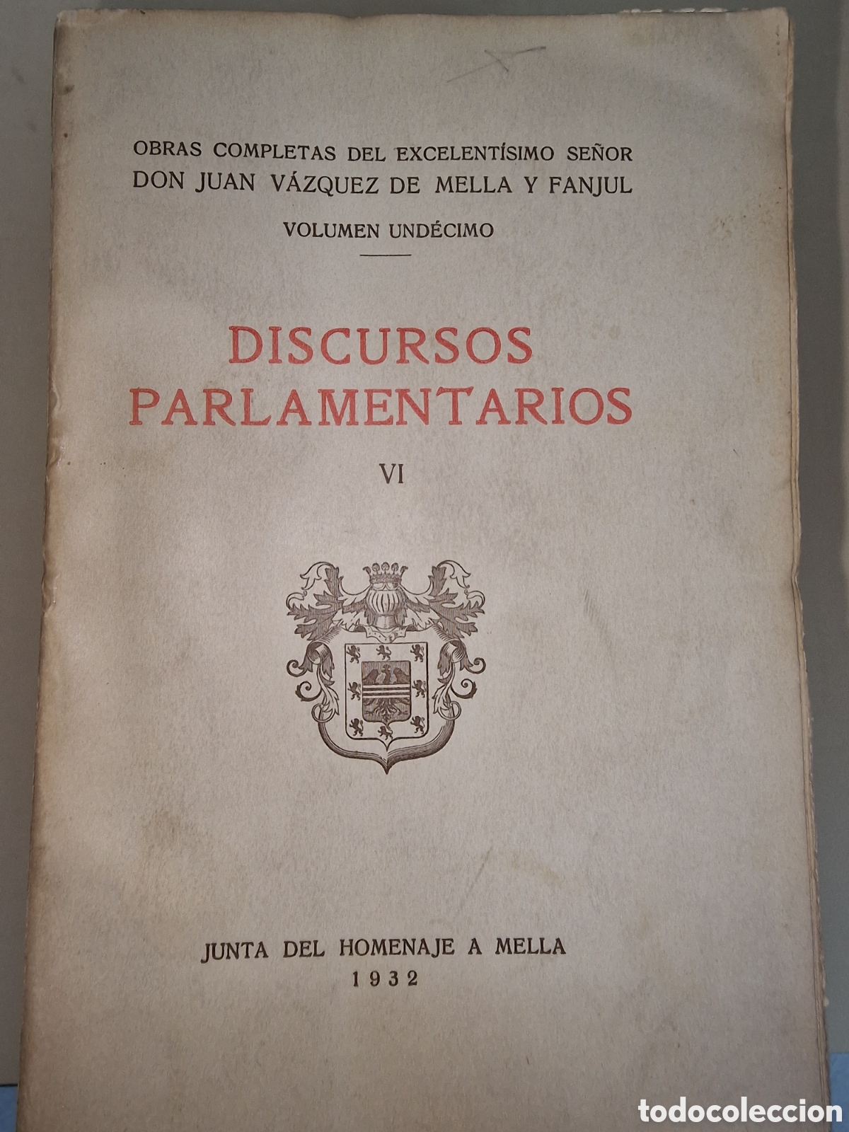 Libros antiguos: Discursos Parlamentarios - Foto 1