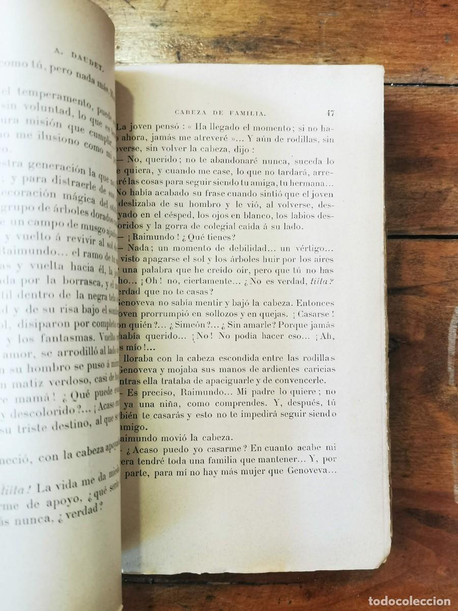 Libros antiguos: DAUDET, Alfonso. Cabeza de familia - Foto 2