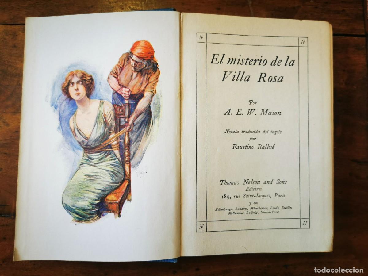 Libros antiguos: MASON, A.E.W. El misterio de la Villa Rosa - Foto 2