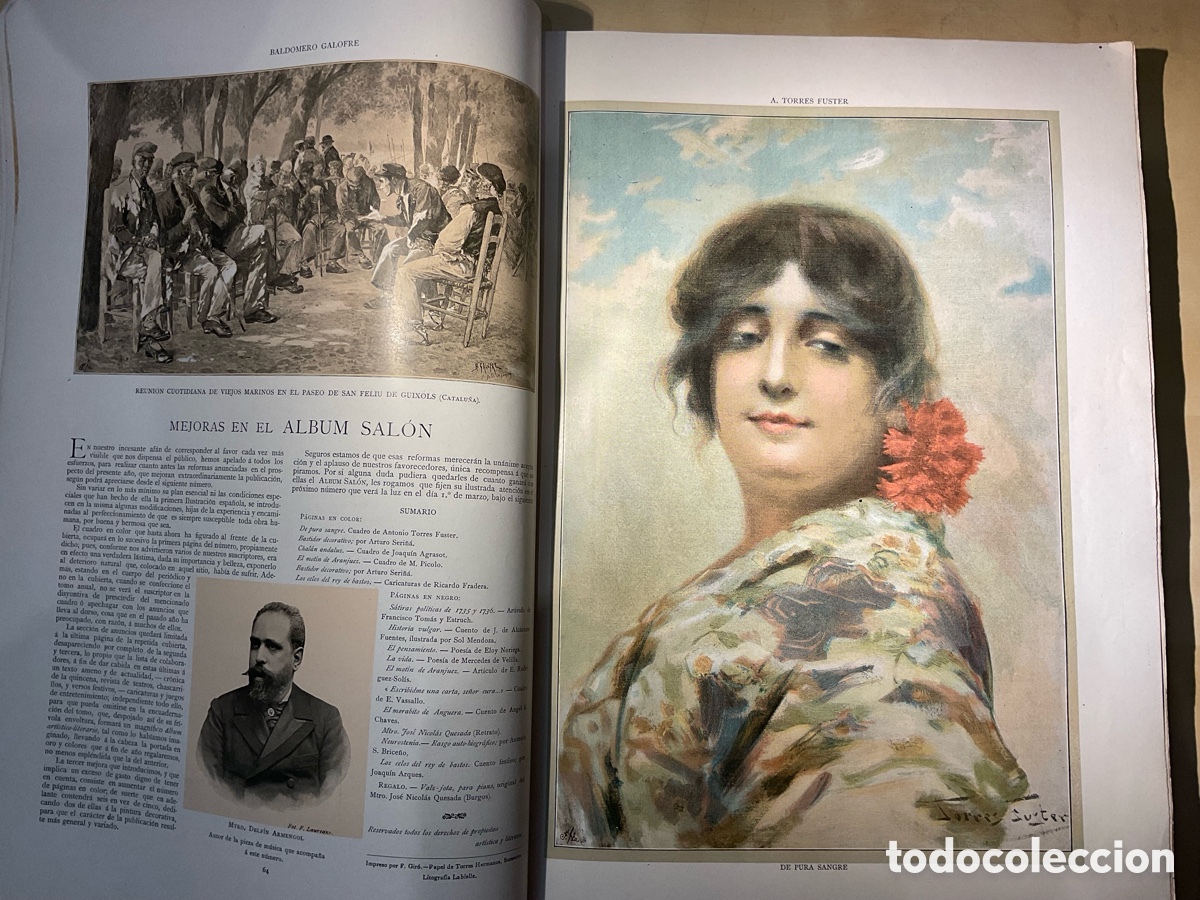 Libros antiguos: Album Salon 1899 Miguel Segui - Foto 5