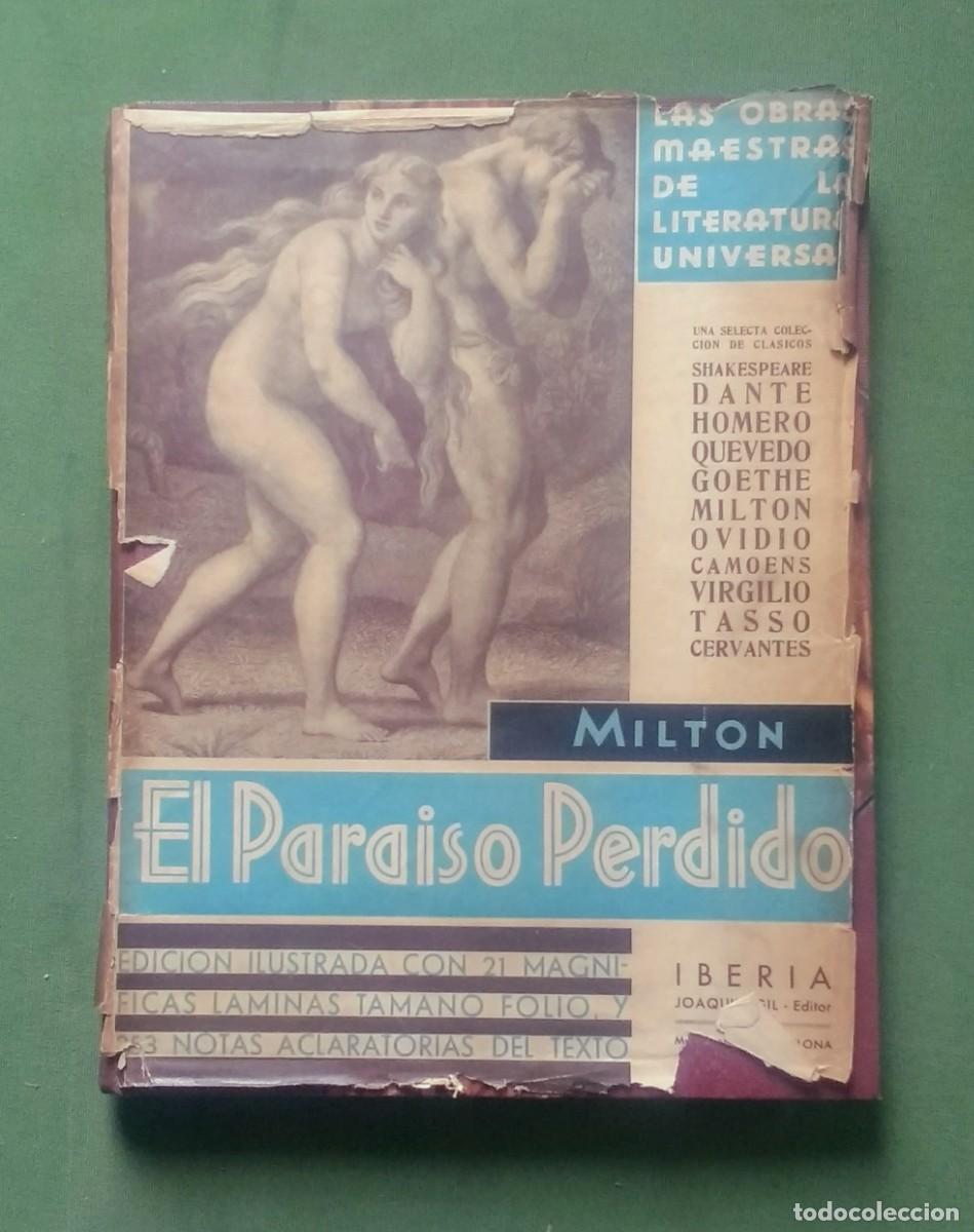Libros antiguos: EL PARA&Iacute;SO PERDIDO - MILTON - JOAQUIN GIL EDITOR - 1935. - Foto 1