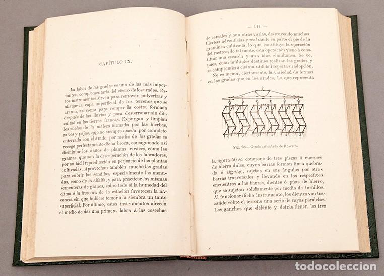Libros antiguos: M&Aacute;QUINAS AGR&Iacute;COLAS - MANUAL PR&Aacute;CTICO - EDUARDO ABELLA - 1883 - Foto 5