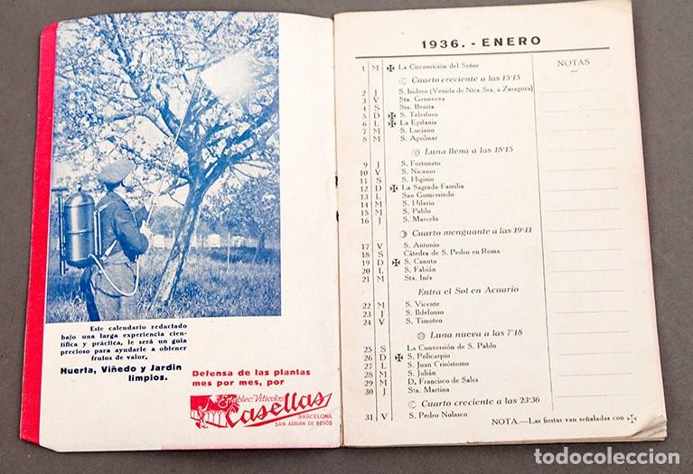 Libros antiguos: ALMANAQUE CASELLAS 1936 - Foto 3