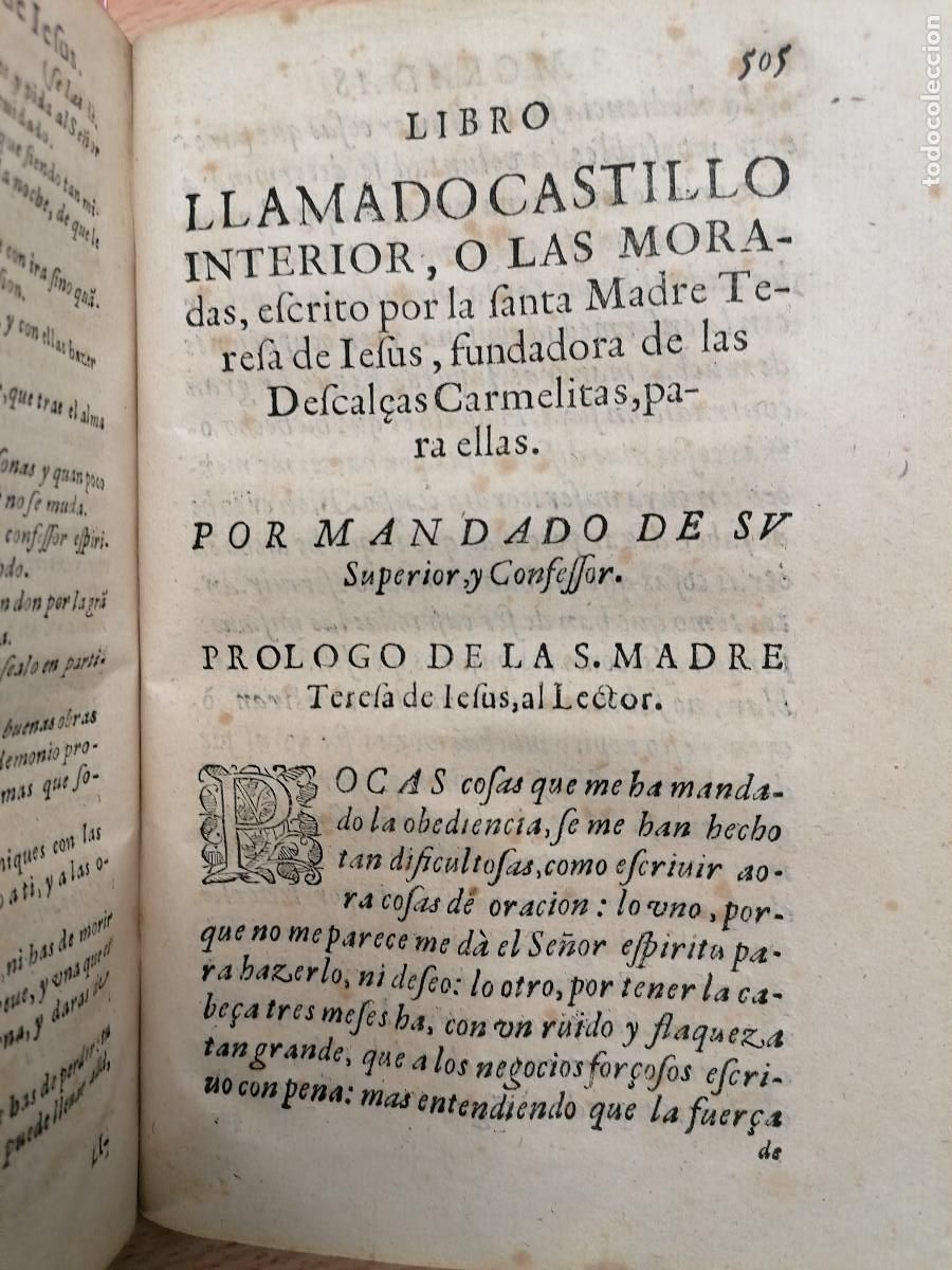 Libros antiguos: Obras de santa Teresa, 1635 - Foto 2
