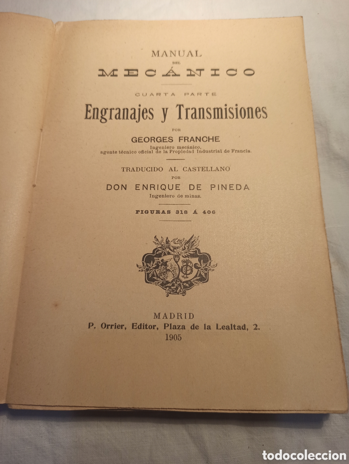 Libros antiguos: Manual del Mec&aacute;nico-Engranajes y Transmisiones - Foto 3
