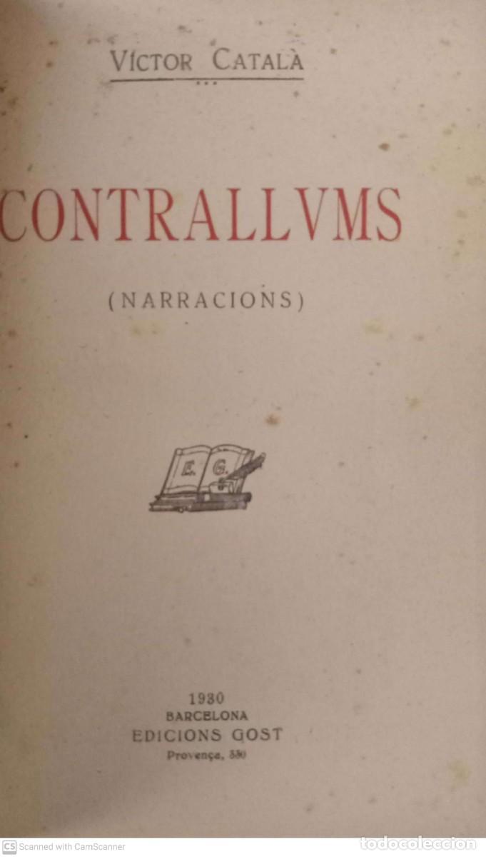Libros antiguos: Contrallums [V&iacute;ctor Catal&agrave;] - Foto 2