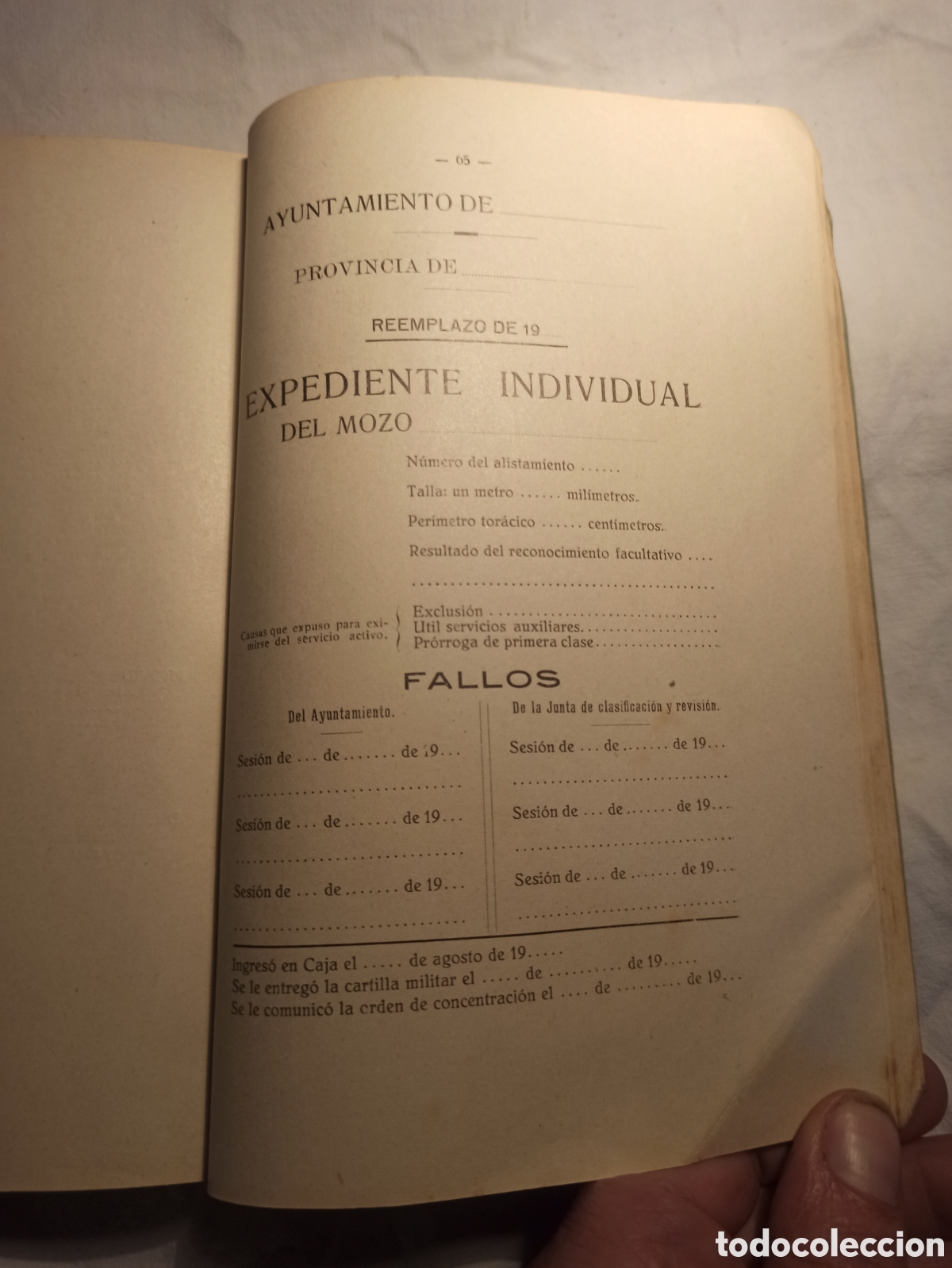 Libros antiguos: Reglamento de Reclutamiento y Reemplazo del Ej&eacute;rcito - Foto 3