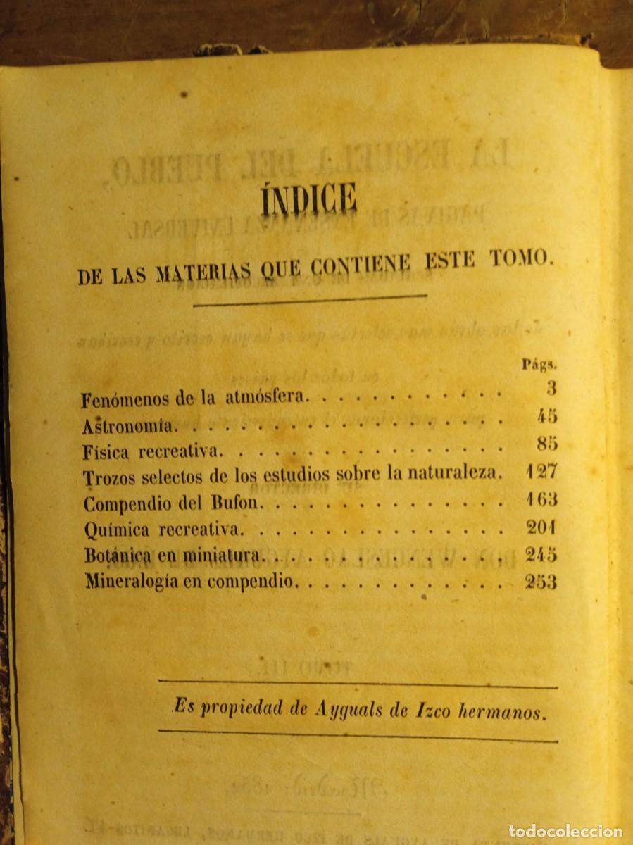 Libros antiguos: Escuela del pueblo 1852 - Foto 4
