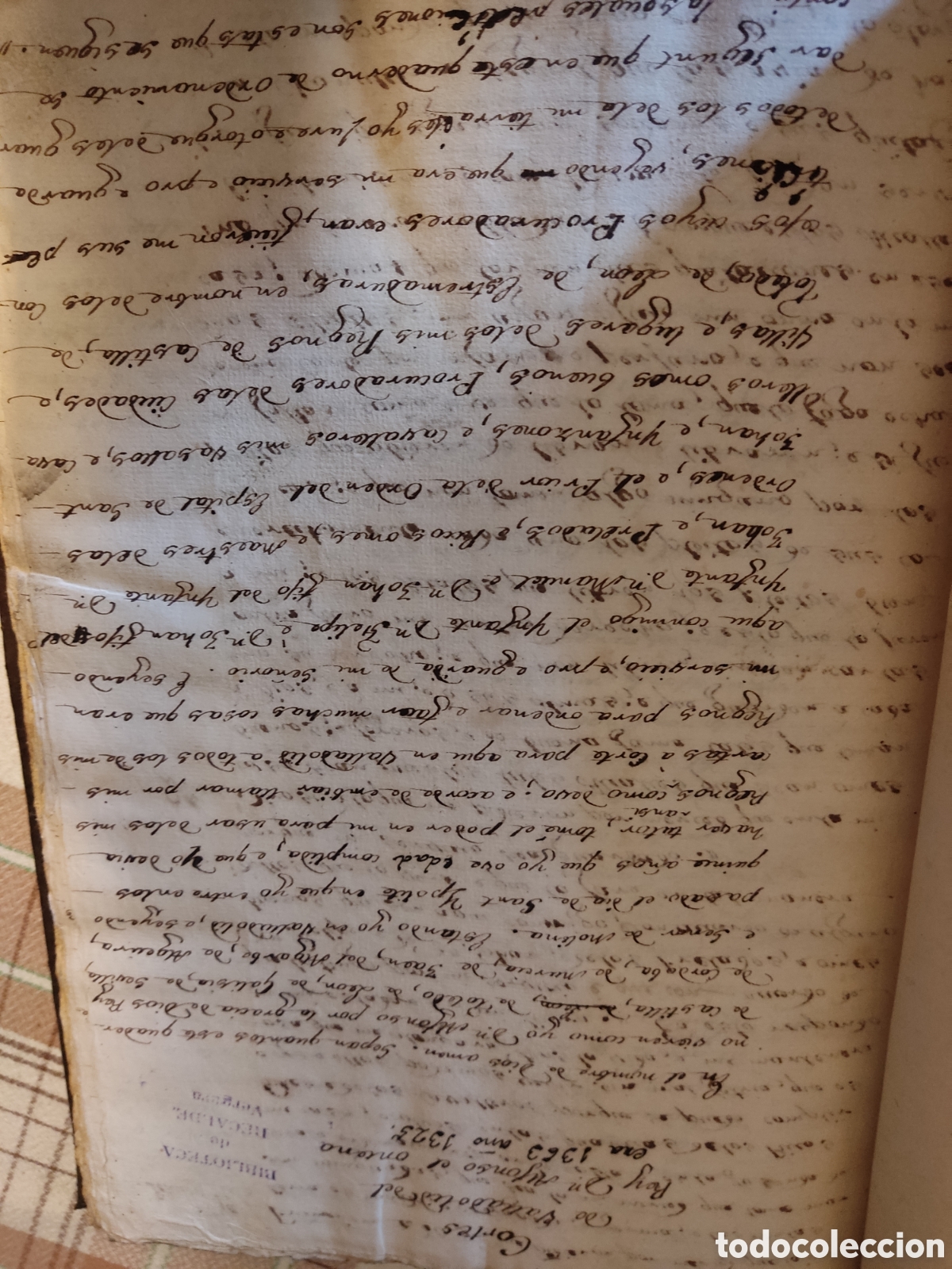 Libros antiguos: Cortes del rey alfonso XI. Manuscrito - Foto 1