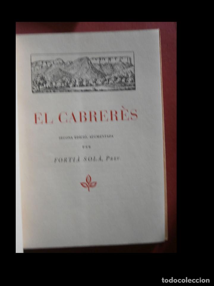 Libros antiguos: El Cabrer&eacute;s. Forti&agrave; Sol&agrave; - Foto 5