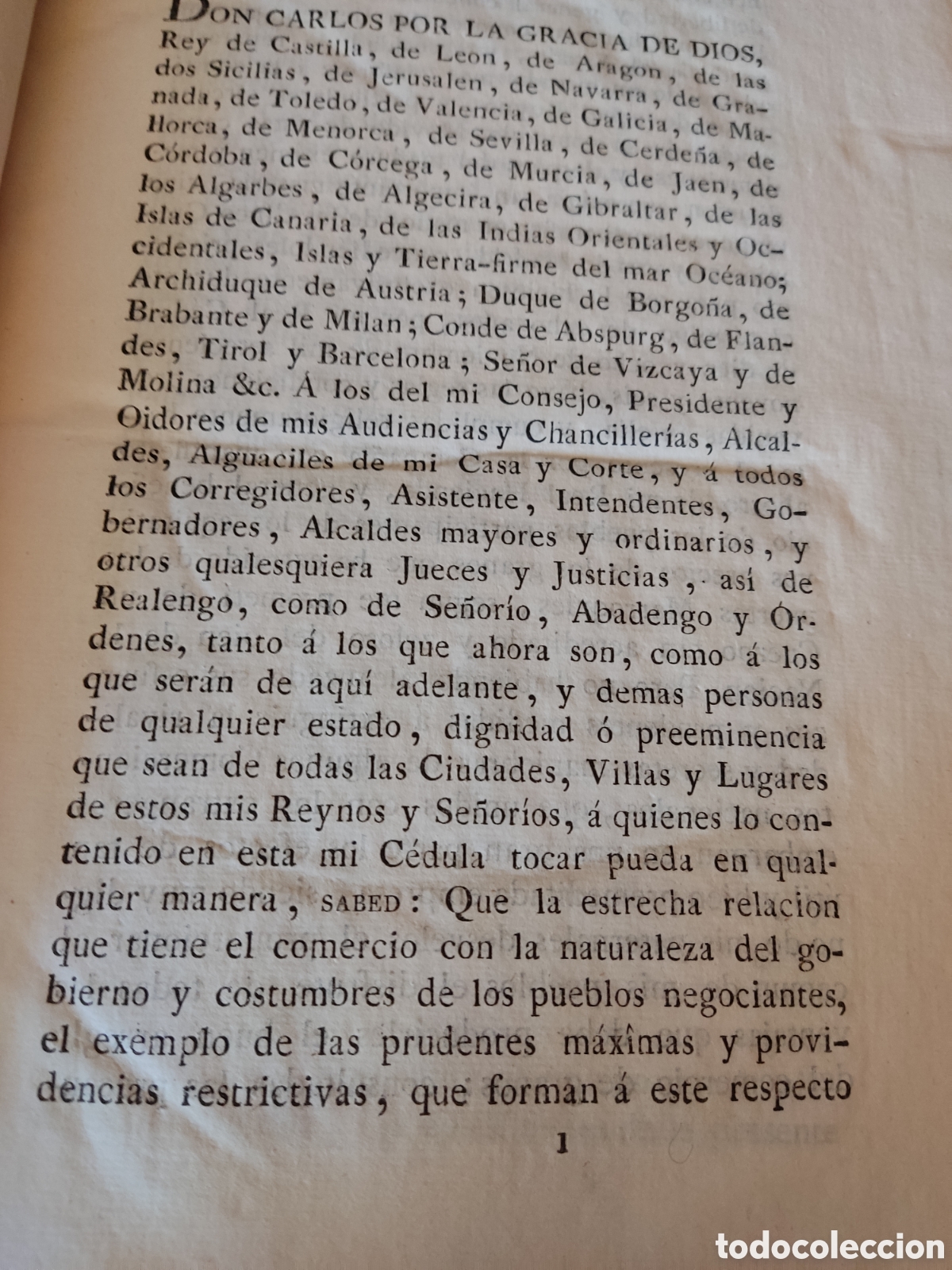 Libros antiguos: Cedulas reales 1800 a 1803 XVIII - Foto 2