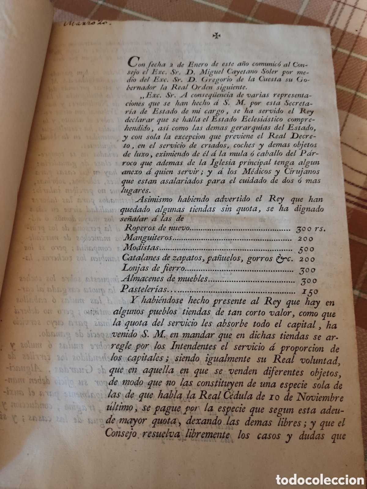 Libros antiguos: Cedulas reales 1800 a 1803 XVIII - Foto 3