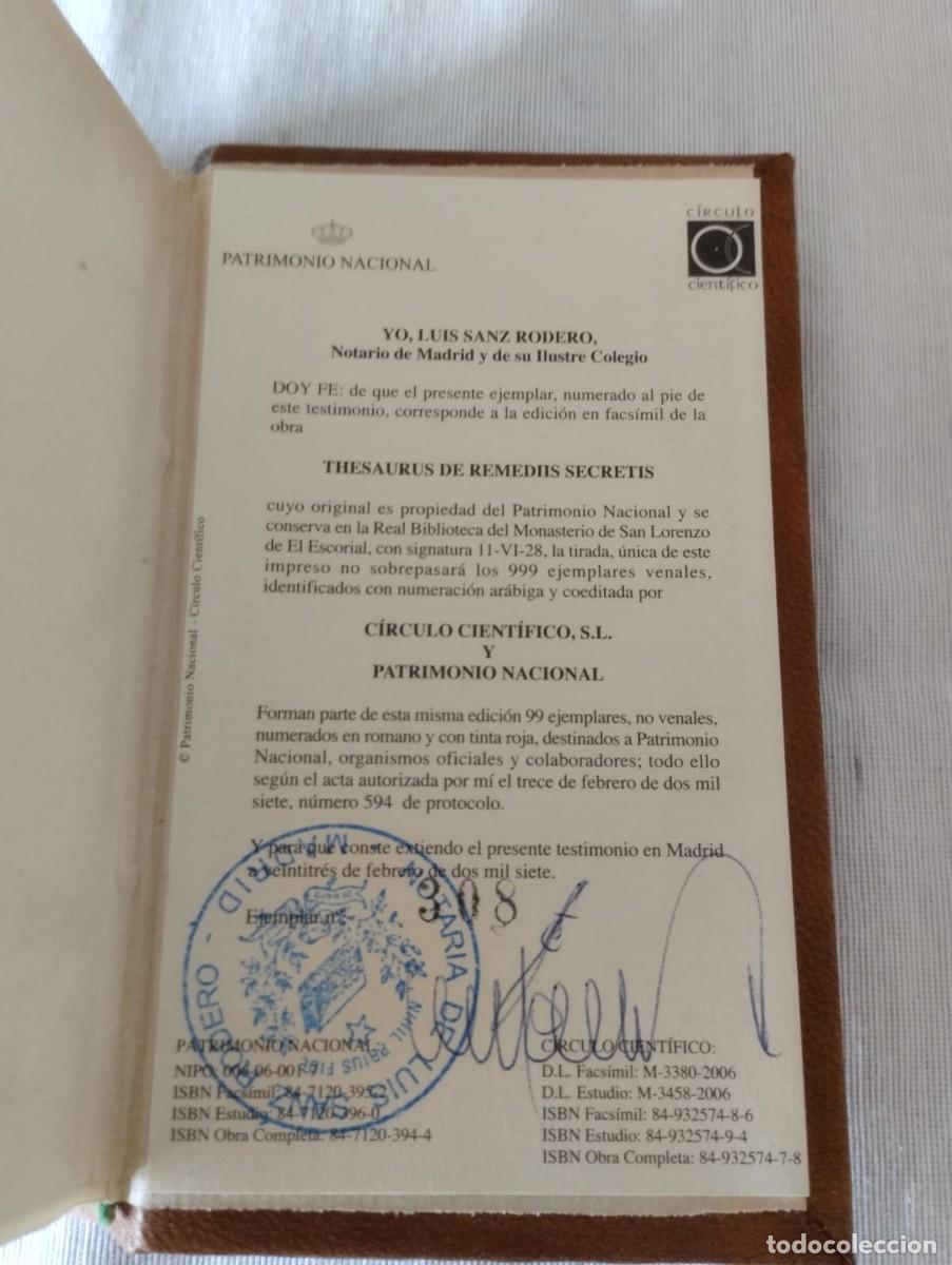 Libros antiguos: THESAURUS DE REMEDIIS SECRETIS - Foto 5