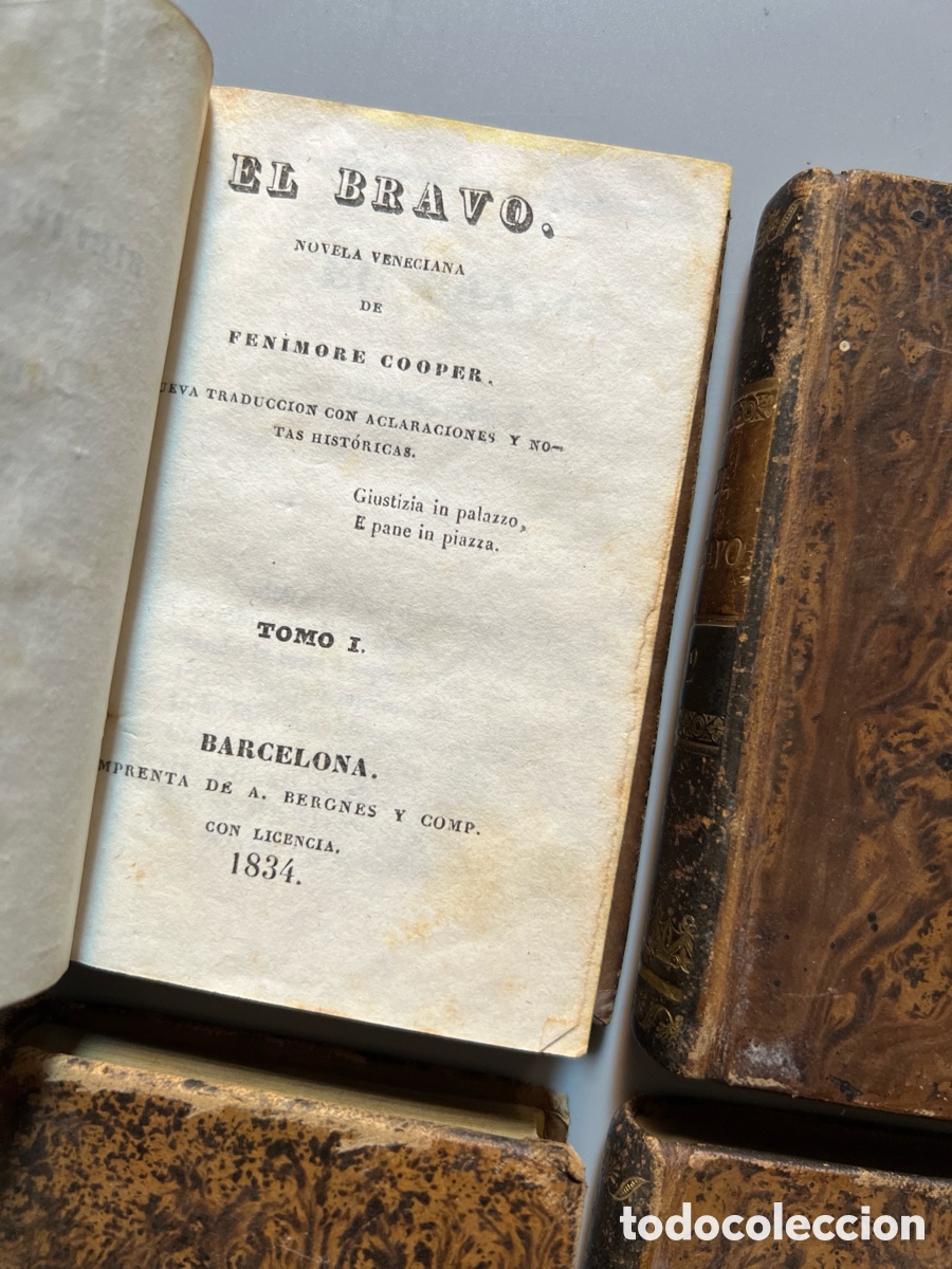 Libros antiguos: El bravo, Fenimore Cooper - Biblioteca de Damas, 1834 - Foto 4