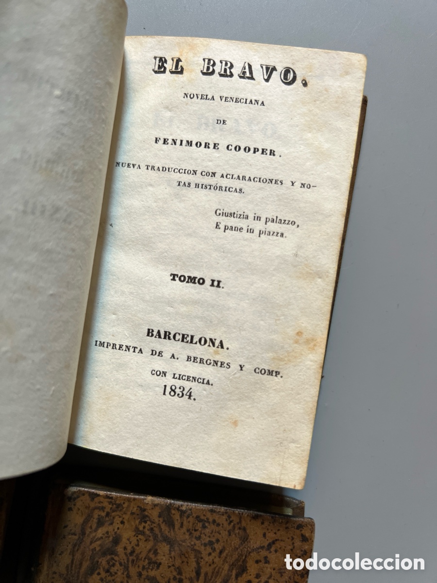 Libros antiguos: El bravo, Fenimore Cooper - Biblioteca de Damas, 1834 - Foto 6