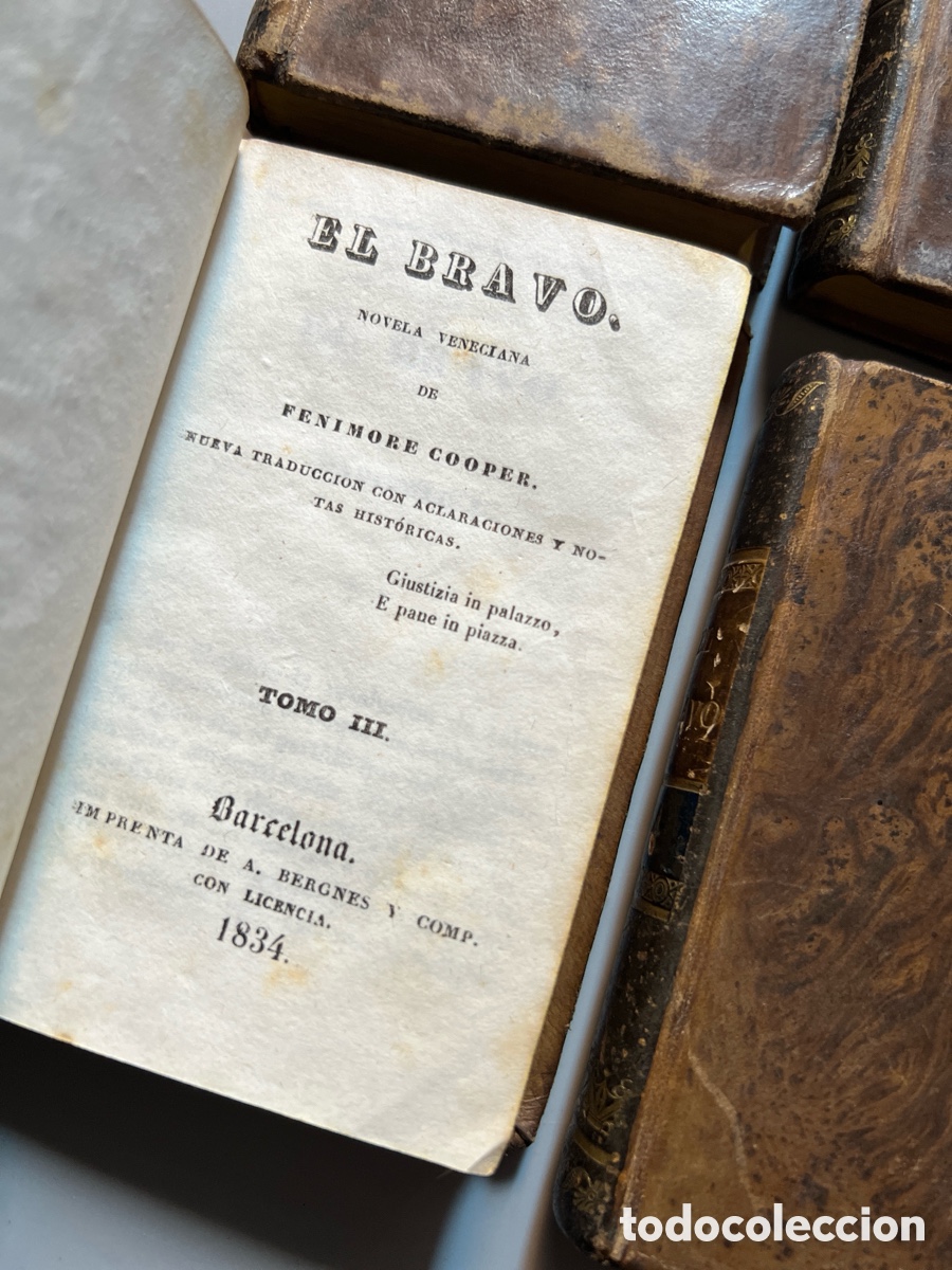 Libros antiguos: El bravo, Fenimore Cooper - Biblioteca de Damas, 1834 - Foto 8