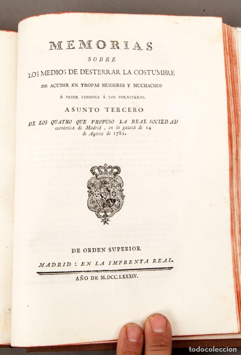 Libros antiguos: COLECCI&Oacute;N DE LAS MEMORIAS PREMIADAS - 1784 - Foto 12