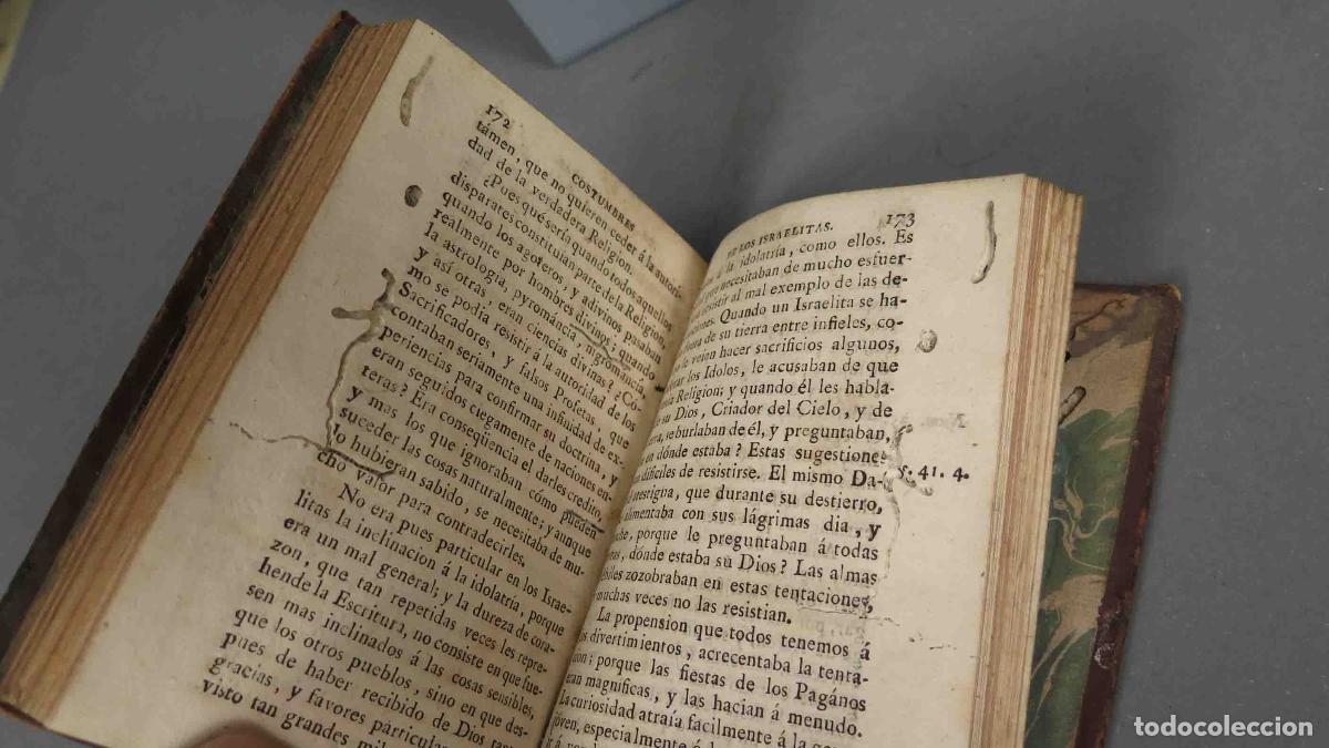 Libros antiguos: COSTUMBRES DE LOS ISRAELITAS. 1803. FLEURT - Foto 3