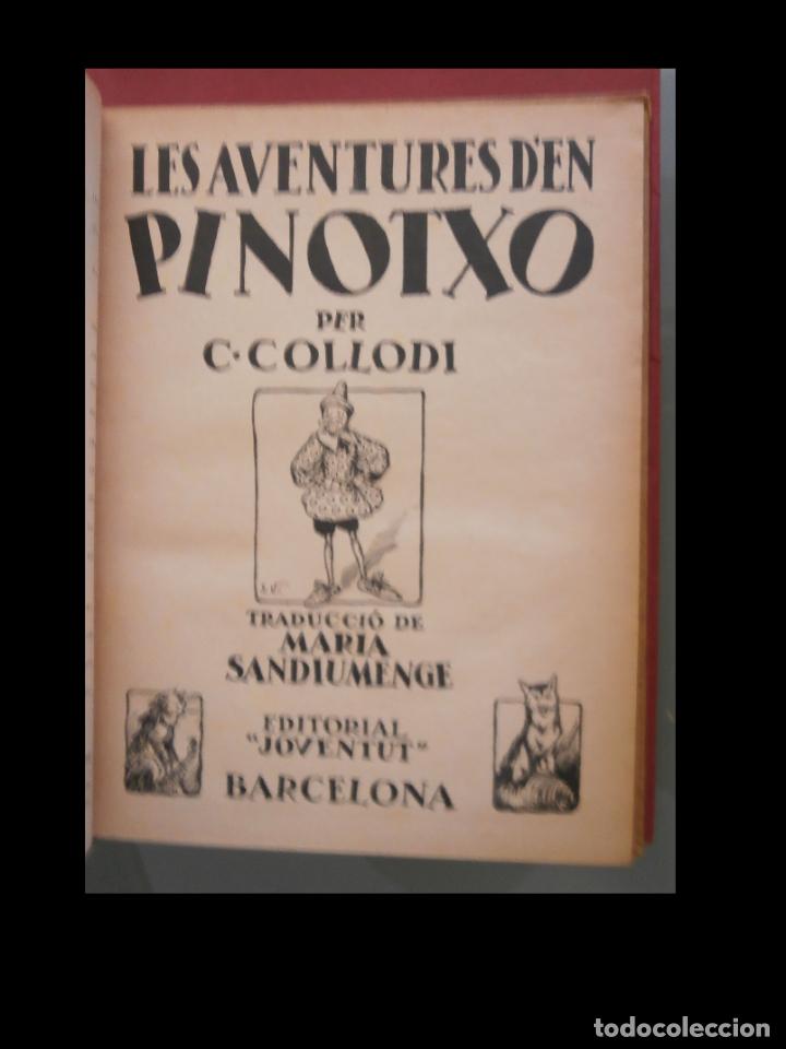Libros antiguos: Les aventures den Pinotxo. C. Collodi - Foto 7