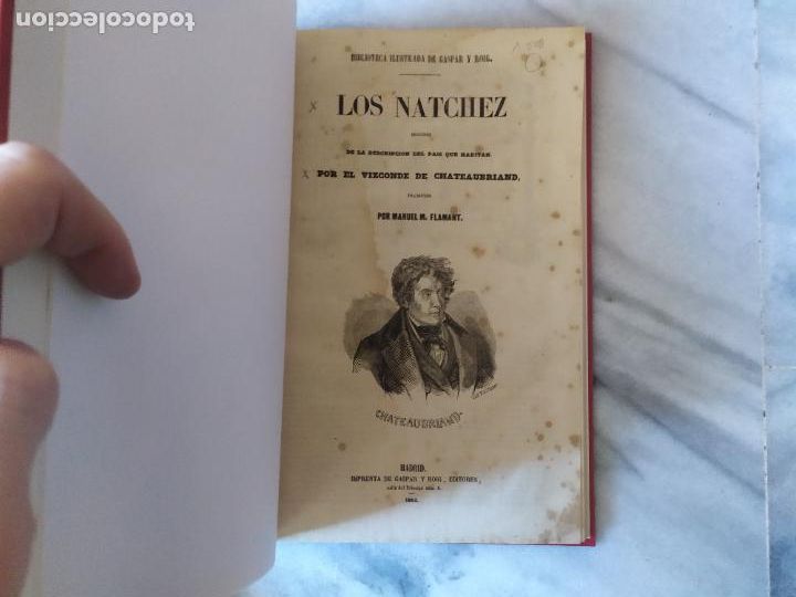 Libros antiguos: LOS NATCHEZ CHATEAUBRIAND 1853 - Foto 2