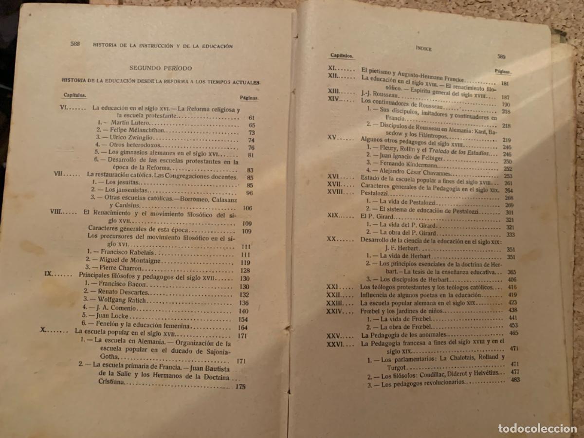 Libros antiguos: Historia de la educaci&oacute;n (Bols 27) - Foto 4