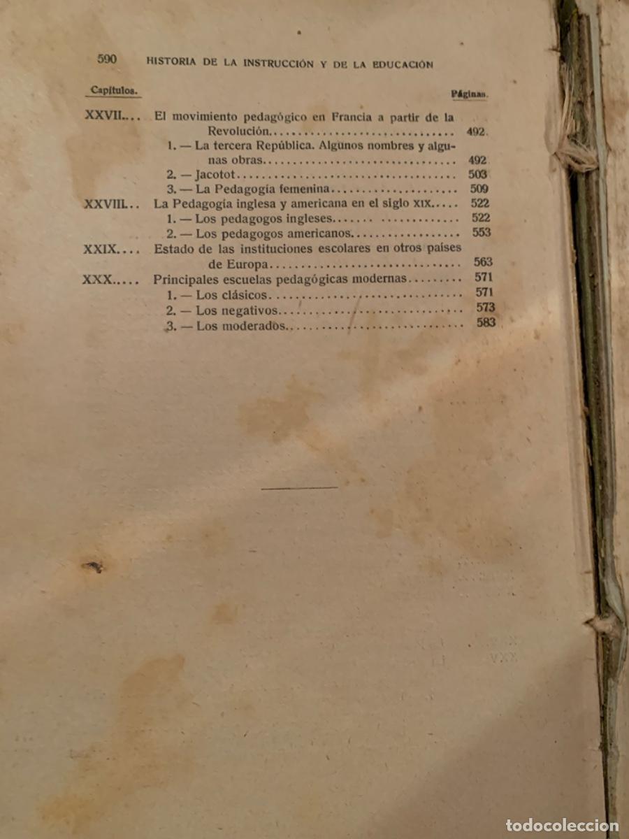 Libros antiguos: Historia de la educaci&oacute;n (Bols 27) - Foto 5