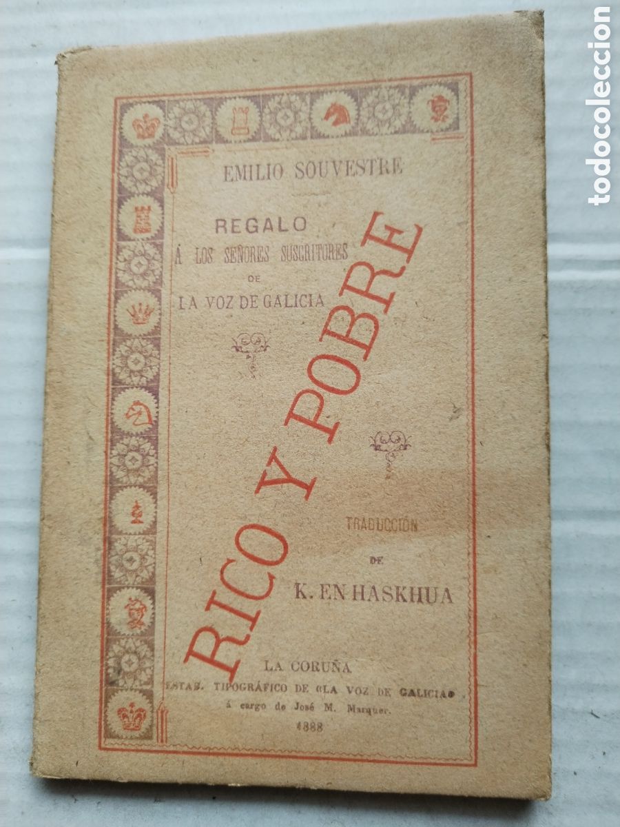 Antiquarische B&uuml;cher: RICO Y POBRE 1887? /EMILIO SOUVESTRE