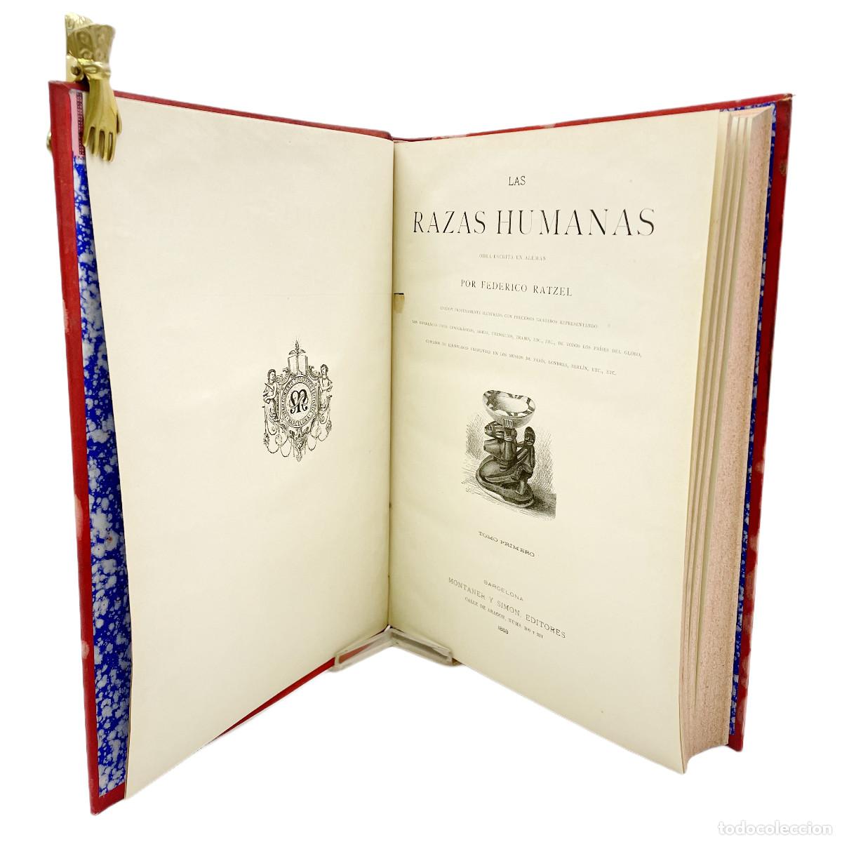 Libros antiguos: FEDERICO RATZEL - LAS RAZAS HUMANAS (EDICI&Oacute;N ILUSTRADA) - 1888 - Foto 5