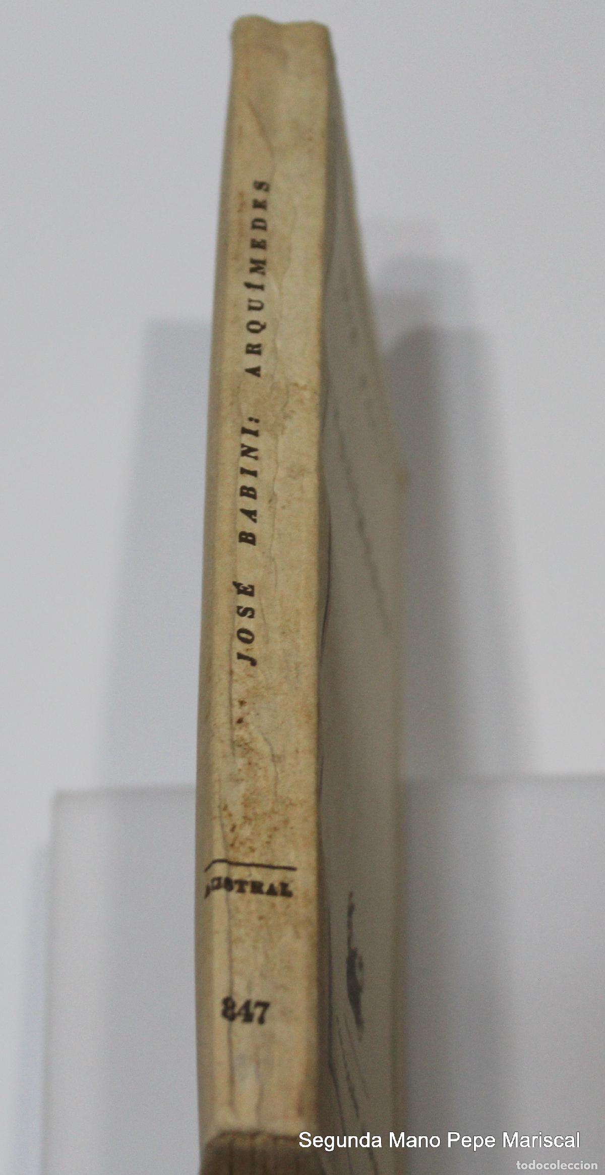 Libros antiguos: Arquimedes - Jose Babini - Foto 5
