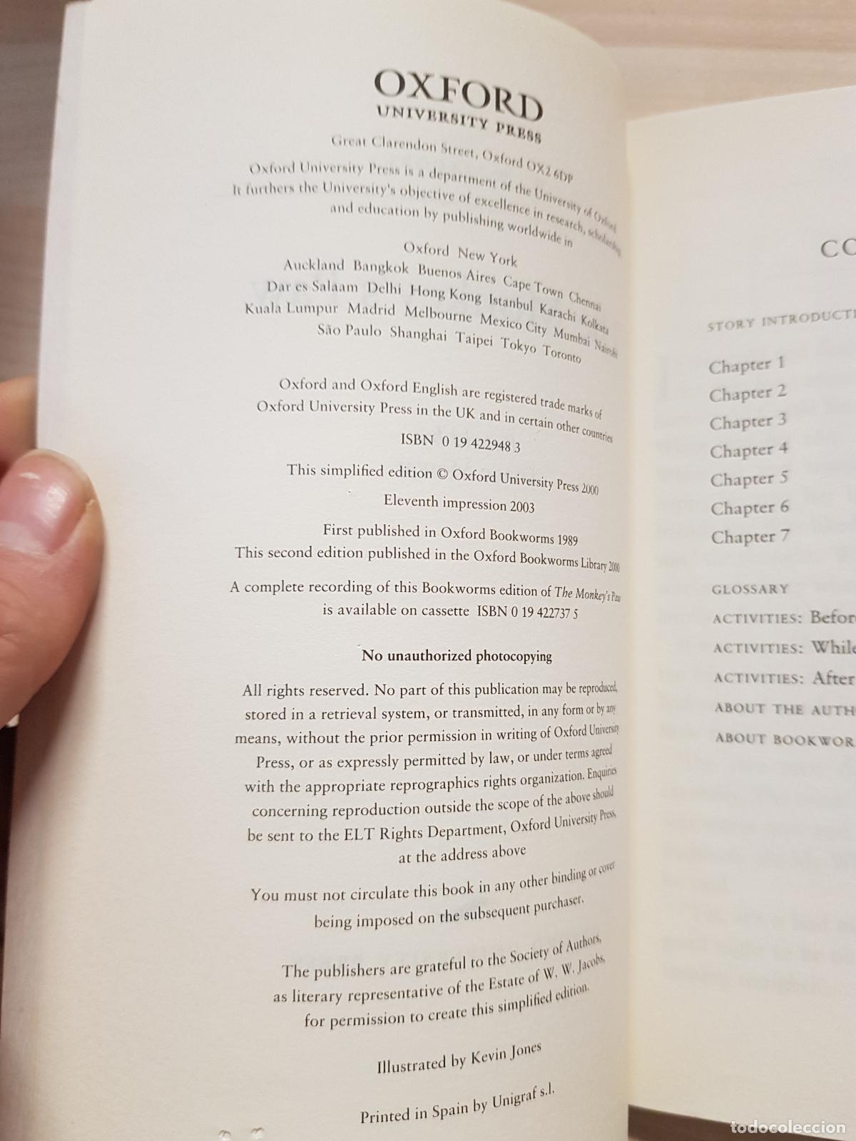 Libros antiguos: The monkeys paw - W. W. Jacobs - Foto 2