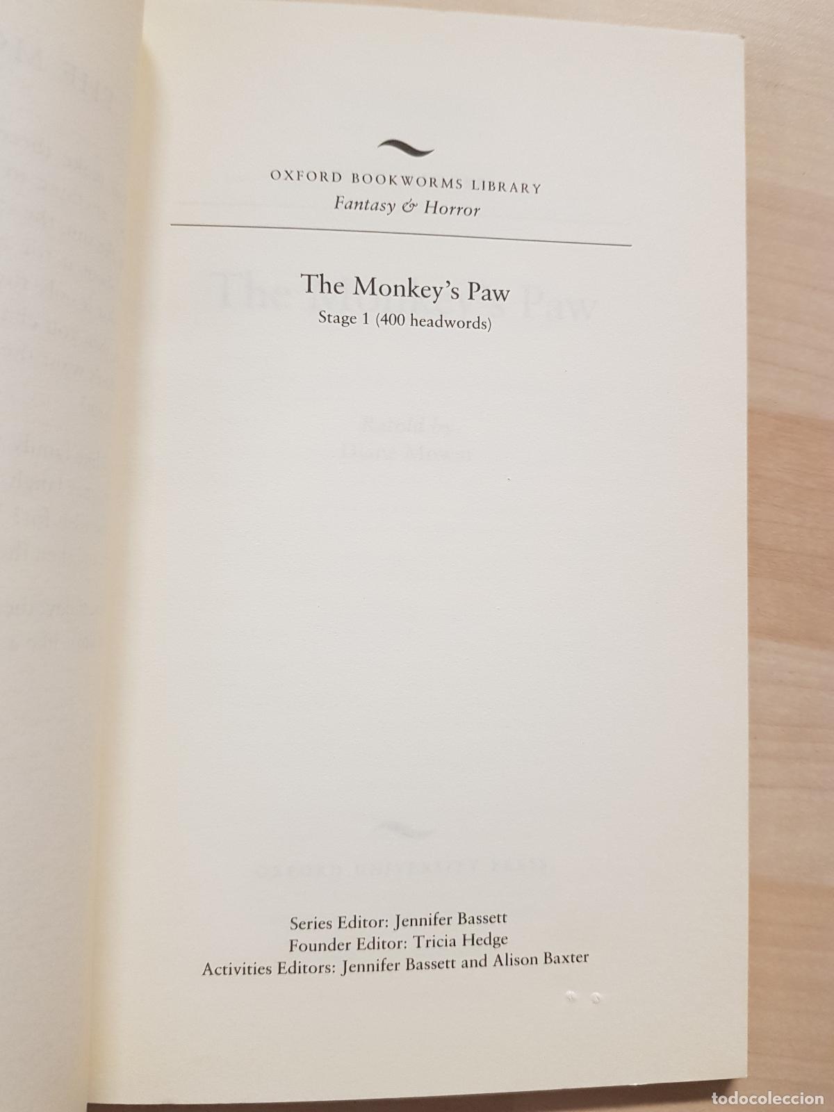 Libros antiguos: The monkeys paw - W. W. Jacobs - Foto 3