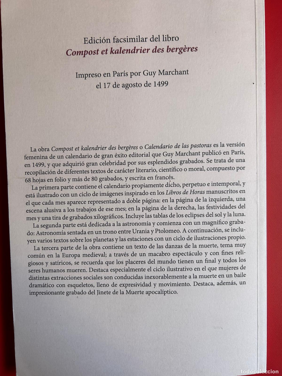 Libros antiguos: Calendario de las pastoras - Foto 2