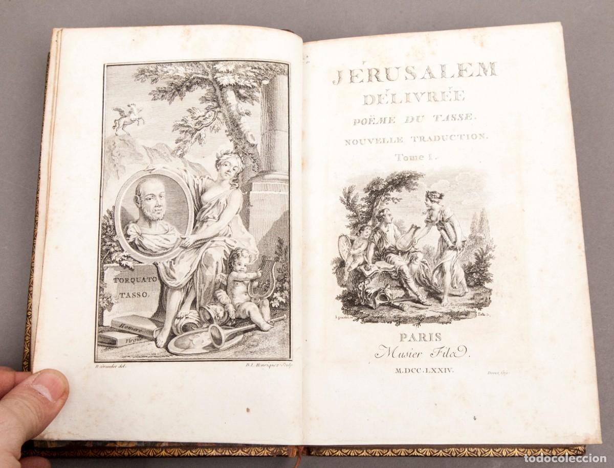 Libros antiguos: Tasse - J&eacute;rusalem D&eacute;livr&eacute;e - 1774 - JERUSALEM LIBERADA - Foto 6
