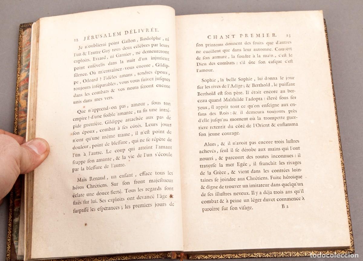 Libros antiguos: Tasse - J&eacute;rusalem D&eacute;livr&eacute;e - 1774 - JERUSALEM LIBERADA - Foto 8