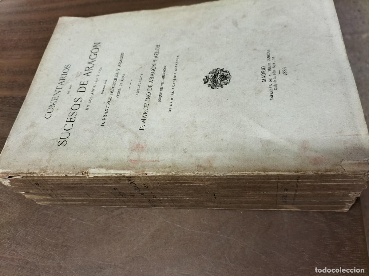 Old books: COMENTARIOS DE LOS SUCESOS DE ARAG&Oacute;N EN LOS A&Ntilde;OS DE 1591 y 1592. - so1b